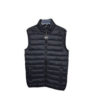 Swiss Tech Vest Mens Small Ch 34-36  Black Puffer Full Zip‎ NWOT